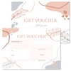 10 x Blank Gift Vouchers & Envelopes - Double Sided
