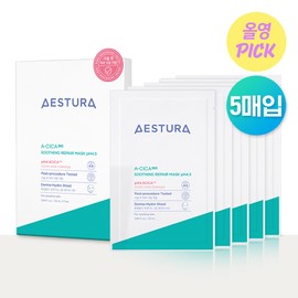 AESTURA A-Cica 365 Soothing Repair Mask Sheet pH4.5*5ea Set - [SET] Mask Sheet 5ea