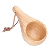 2Pcs Camping Mug Drinking Tea Cup Rubber Wood Mini Portable