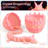 3D Printed DragonEgg, 12Inch Articulated DragonEgg with Dragon Inside, Adults