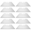 Zoid Utility Knife Trapezoid Blade Refill 10 Pack, Sharp Carbon