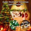 Scettar 120 PCS Gutter Hanging Hooks, Christmas Lights Gutter Clips