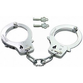 [SP-SHOP Package] White Wolf Handcuffs Single Lock Silver [White WOLF]