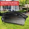 Youlvy Fire Pit Cover Rectangular 48 Inch,Propane Gas Fire Pit