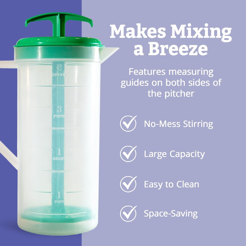 JBK Pottery - Mixing Pitcher for Drinks, Plastic Water Pitcher