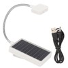Flexible Arm Solar USB 3LED Clip On Lamp for Bedroom