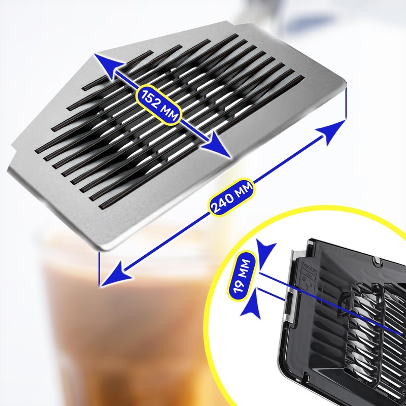 Drip Tray Grid for Automatic Coffee Machines 240x152x19 mm with