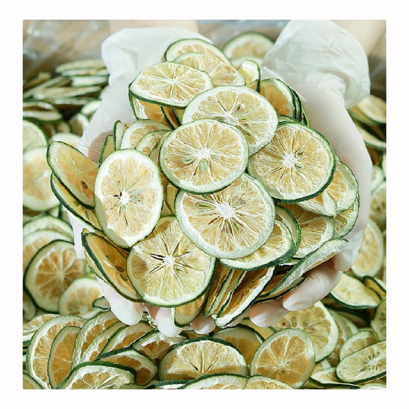 TXDYNLLK Dried Lime Slices 8.82OZ(250g) Premium Dehydrated Limes No Sugar
