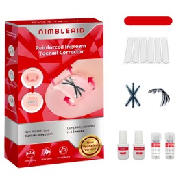 Upgraded Titanium Alloy Ingrown Toenail Corrector with Upgraded 6-Angle Shape,3x Stronger Pull Force,Ingrown Toenail Removal Kit, Ingrown Toenail Treatment for Women and Man (1 Count (Pack of 1))