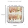 SEMTIM Nail Storage Case, Nail Tip, Ballet, Short Nail Tip,