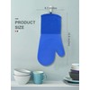 sungwoo Silicone Oven Mitts, Heat Resistant Oven Gloves with Quilted