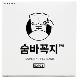 Hide and Neck Men's Nipple Band Transparent Color 52 Sheets, 1 Piece / 숨바꼭지 남성용 니플밴드 투명색 52매, 1개