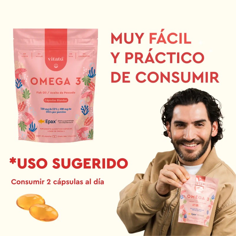 Vitatú Omega 3 De Salmón Noruego Sabor Sin sabor