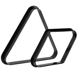 GSE Games & Sports Expert Black Plastic Billiard 8-Ball Triangle Racks or 9-Ball Diamond Pool Ball Racks Fit Standard 2-1/4" Billiard Pool Balls (8 Ball Triangle & 9 Ball Diamond)