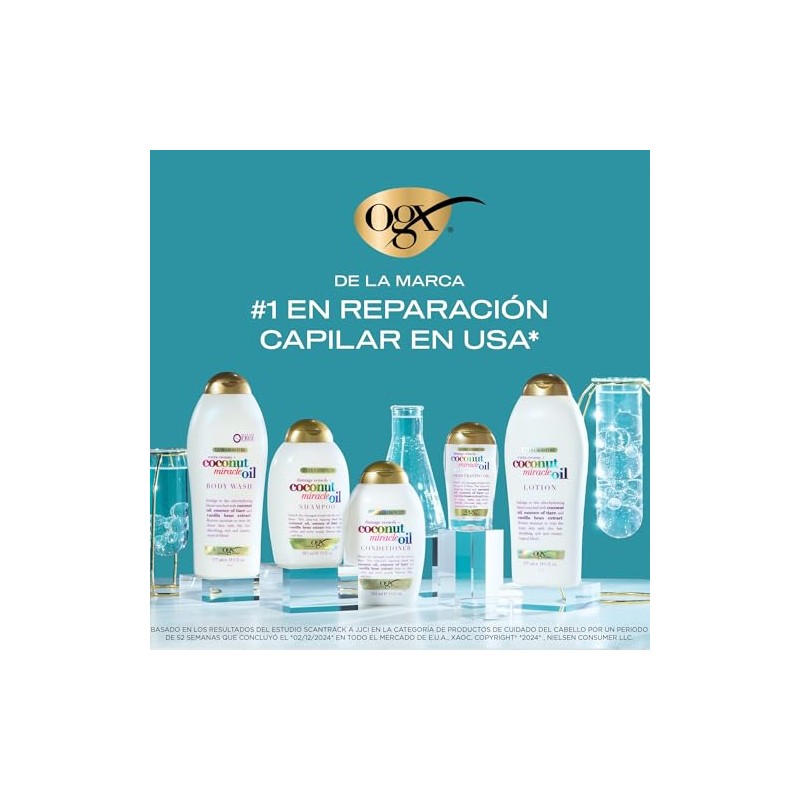 OGX, Body Wash Humectante de Aceite de Coco, 577 ml