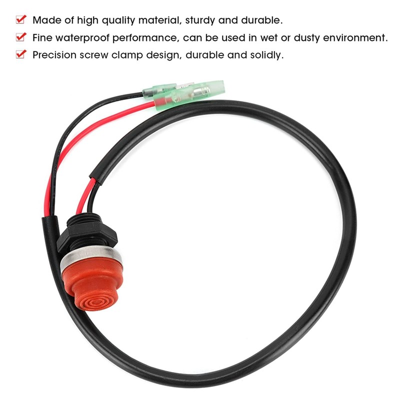 Marine Kill Switch, Safety Start Stop Switch Keyless Push Button