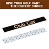 Drive-up Golf Cart Name Plate for Club Car DS and