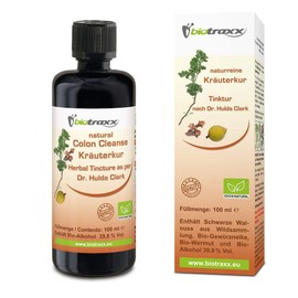 Biotraxx 12-Day Intestinal Cleanse Guard for Humans with Wormwood, Black Walnut, Cloves Made to The Specification of Dr. Hulda Clark | Chlorella for Detox | Full Course Pack | Made in Germany