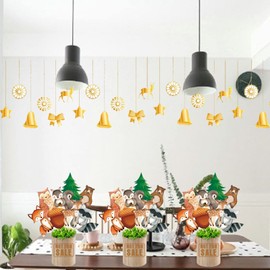 24pcs Cute Woodland Animal Centerpiece Sticks Owls Foxes Squirrels Table Toppers Decorations for Jungle Party Baby Shower Kids First Birthday Party Easter Party Decorations Supplies