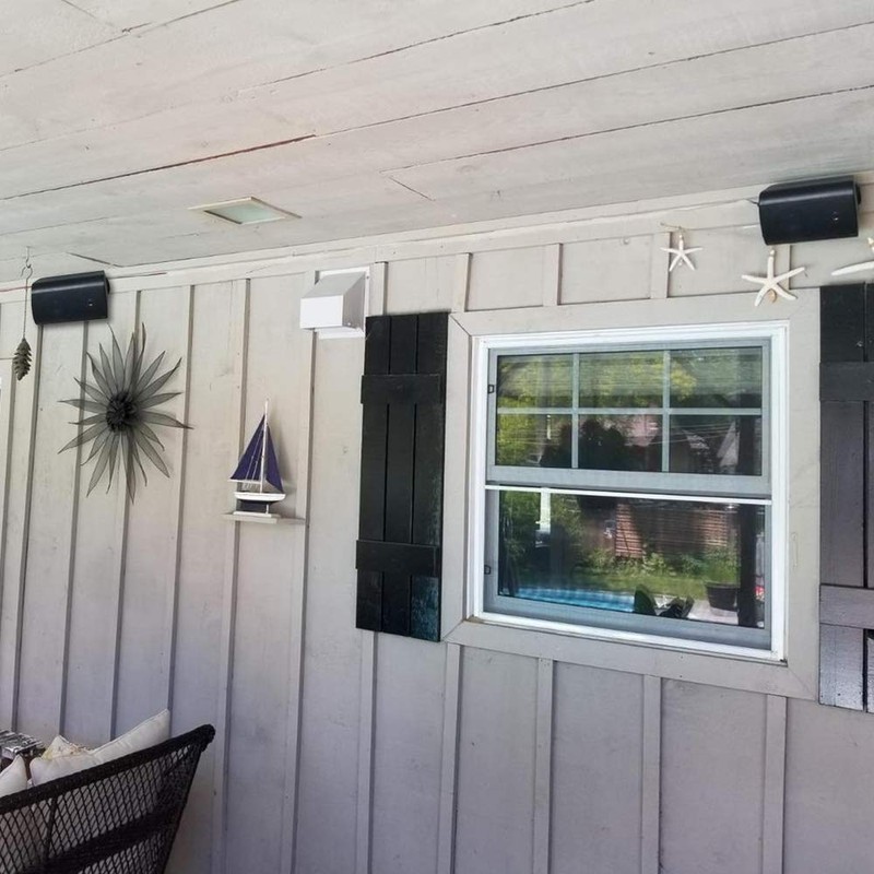 Herdio 4 Inches Passive Outdoor Speakers with 200Watt Powerful Bass