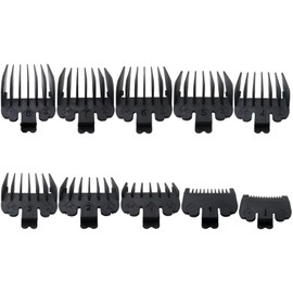 Clipper Guards 1/16" to 1" Set, 10pcs Hair Trimmer Combs Guides Fit for Babylixx Pro FX870/ FX880/ FX825 Series, for Glakex 6026, for Hattekex RFC 676/686/696