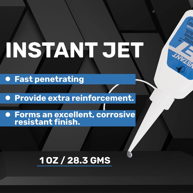 Jet Glue Instant and Long Lasting CA Glue - Fast
