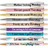 7 count Funny Daily Pens Swear Word Weekend Set, Bad