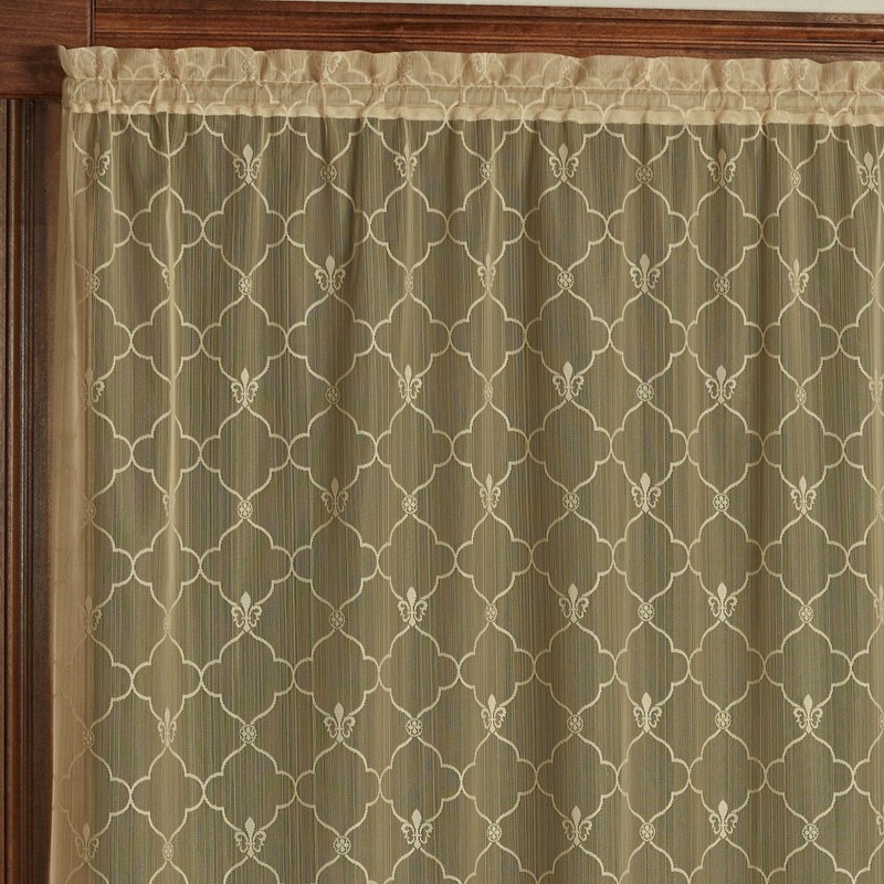 Touch of Class Victorian Fleur de Lis Lace Window Treatment