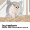 Cat Door Interior CatHead Shaped Plastic Cat Pass Through Door