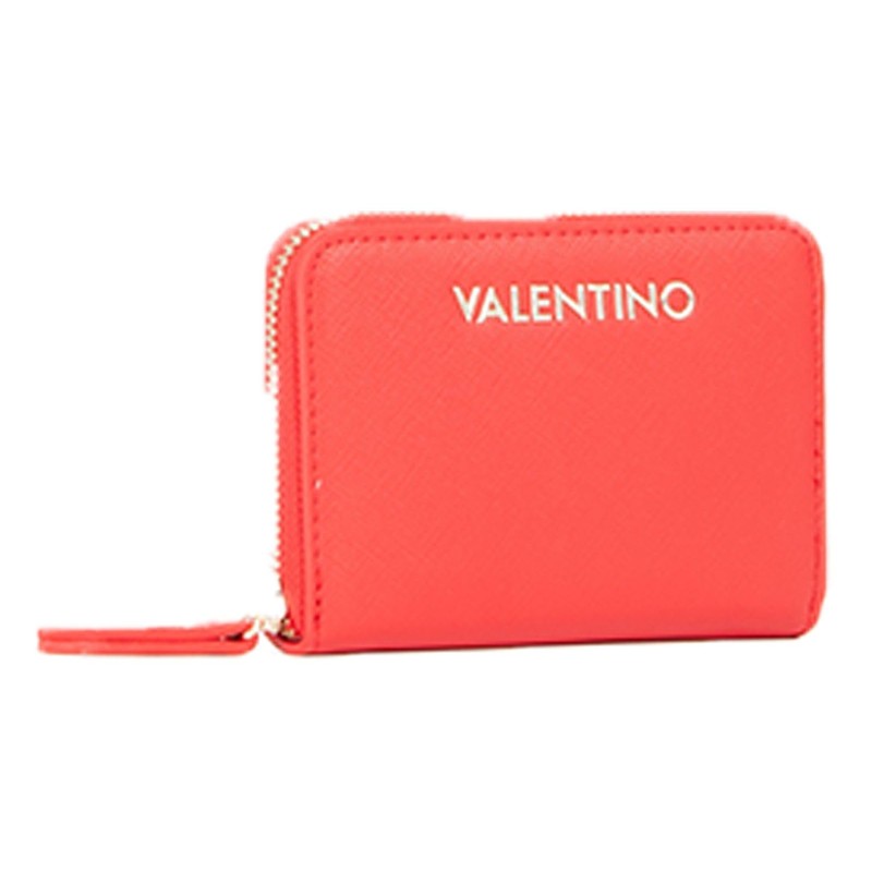 VALENTINO Zero Re Zip Around Wallet Rosso, red