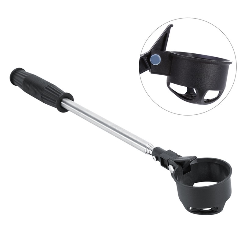 Retractable Stainless Steel Shaft Scoop Telescopic Golf Ball Retriever Pick