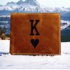 Texan Customs King of Hearts Leather Wallet Bifold Premium Quality