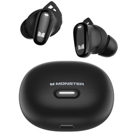Monster Bluetooth Ear Buds Built-in Microphone, Touch Control, Black