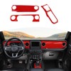 RT-TCZ for Wrangler JL Dash Trim Cover Red, Gear Shift