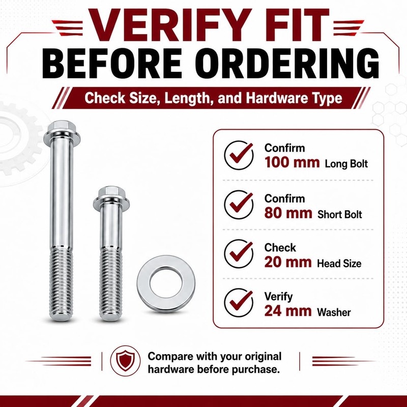 12 PCS M10-1.5 Engine Stand Bolt Kit Compatible with LS