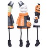 GALLERIE II Sitting Trick-Or-Treaters Figurines Assortment of 3 A/3 Orange