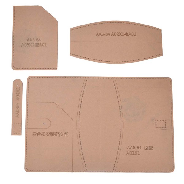 Leather Template, Leather Notebook Cover Acrylic Material Superior Weather Ability for Students for DIY Bags