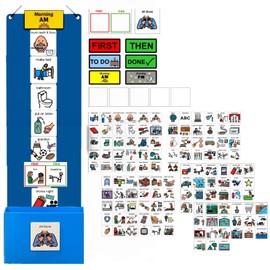 Visual Schedule & Chore Reward Chart –Daily Planner with 133 Picture Cards for Routines and Learning Structure at Home, School, Centers and in the Community –Great for ADHD & Autism Behavior Support