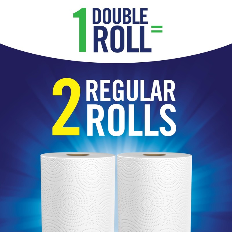 Sparkle Tear-A-Square Paper Towels, 2 Double Rolls (220 Sheets Total)