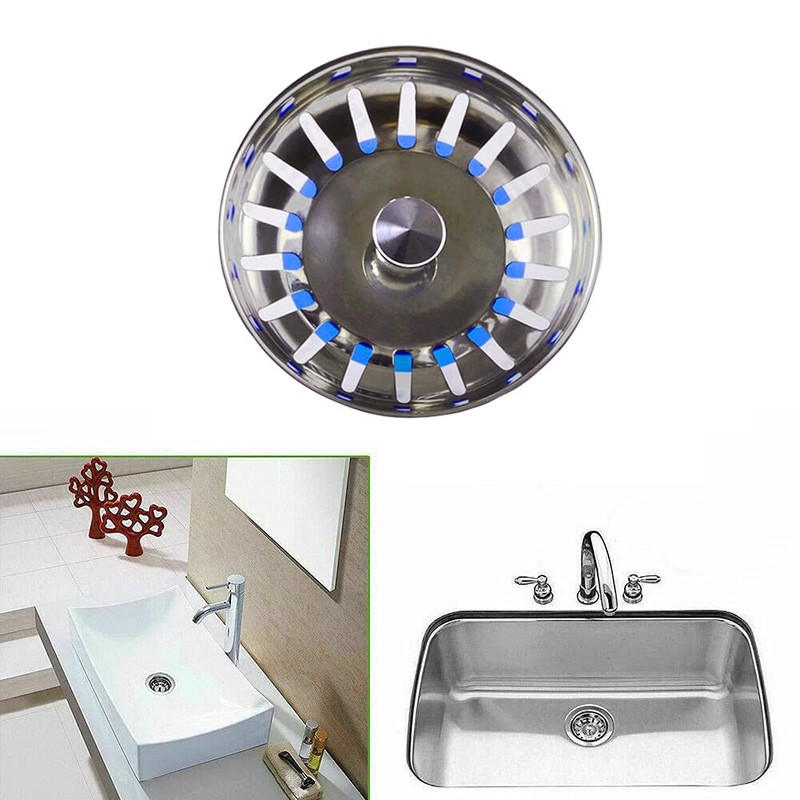 SyiXute 1 Pcs Kitchen Sink Strainer Plug,Thickened Design Stainless Steel