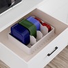 SWOMMOLY Expandable Food Storage Container Lid Organizer, Includes 6 Adjustable