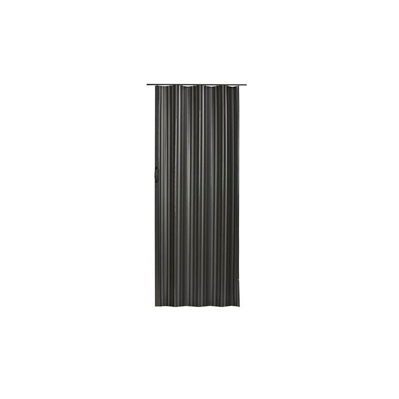 Dunes 36 in. x 80 in. Black Vinyl Accordion Door