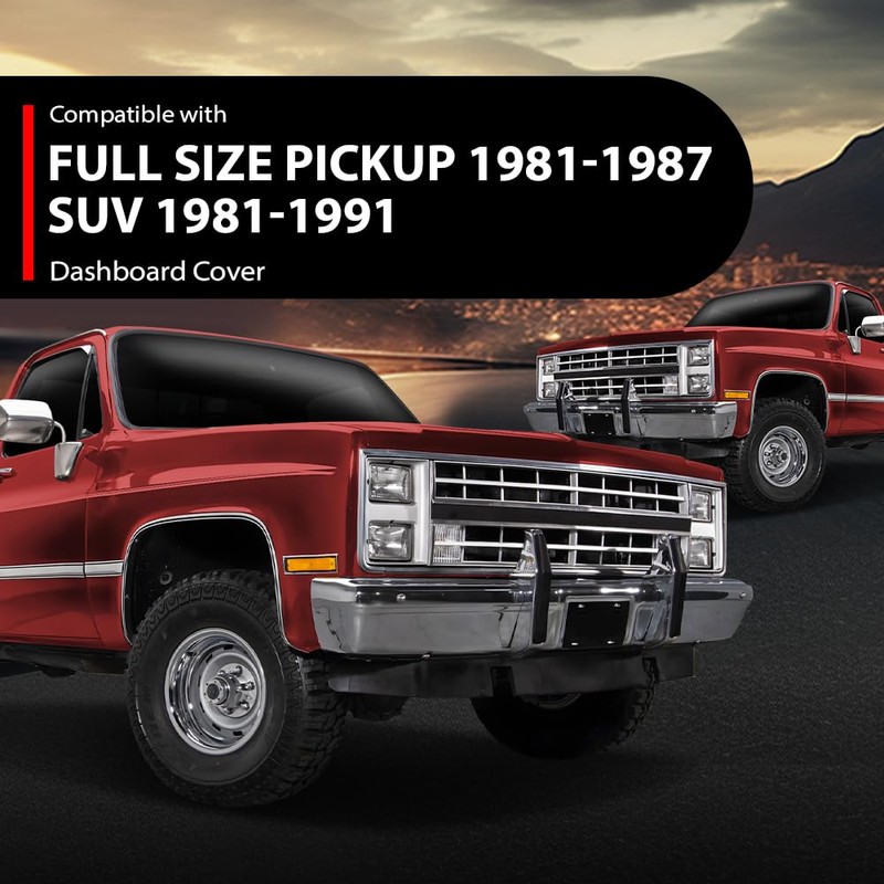 Dash Cover Dashboard Fit For GMC Chevy Full Size Pickup