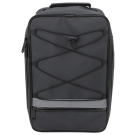 Rear Bike Rack Bag 15L Waterproof Bicycle Electric Bike Saddle Bag Cycling Trunk Carrier for Outdoor Black