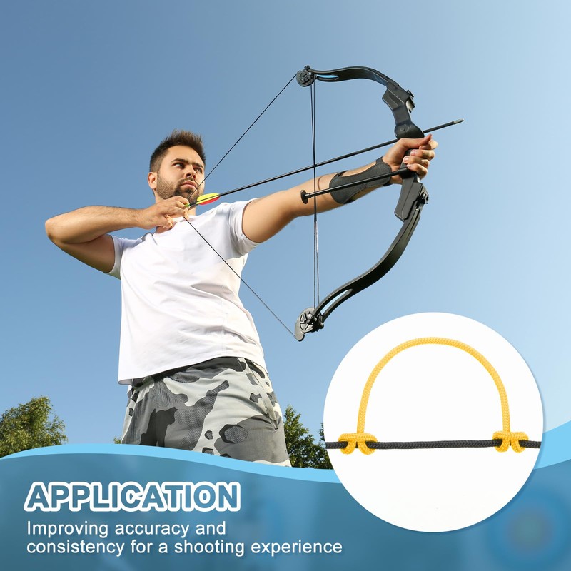 sourcing map 10 Feet Archery D Loop Rope String Nocking