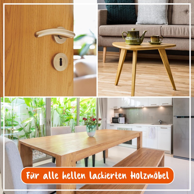 POLIBOY fixneu Politur hell - Möbelpolitur für helle lackierte Hölzer