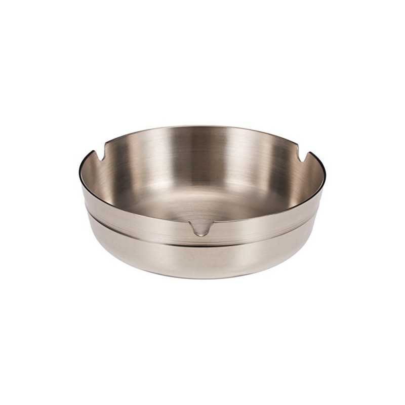 TMG Supplies Stainless Steel City Stack Ashtray 10 cm