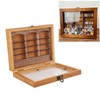 Miniature Wooden Bookshelf Anxiety Relief Multi Books Display Case Cabinet