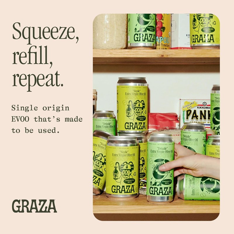 Graza Sizzle Extra Virgin Olive Oil, Cooking Oil - High