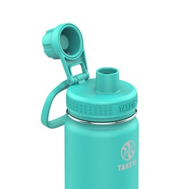 Takeya Australia Takeya Actives Vacuum-Insulated Stainless-Steel Water Bottle, 700ml, Teal Vacuum Insulated Double Walled Water Bottle, Teal, 24 oz